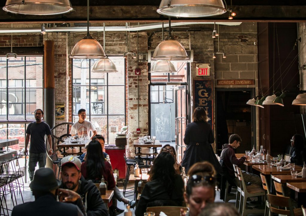 people at restaurant